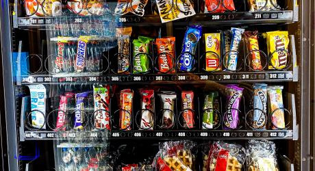 Fully stocked vending machine